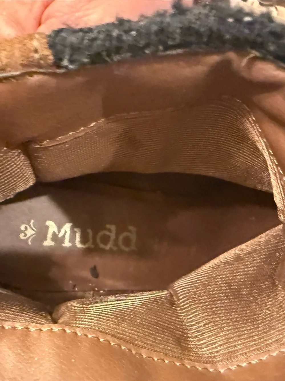 Mudd Brown Suede Fringe Boho Western Ankle Boots Studded